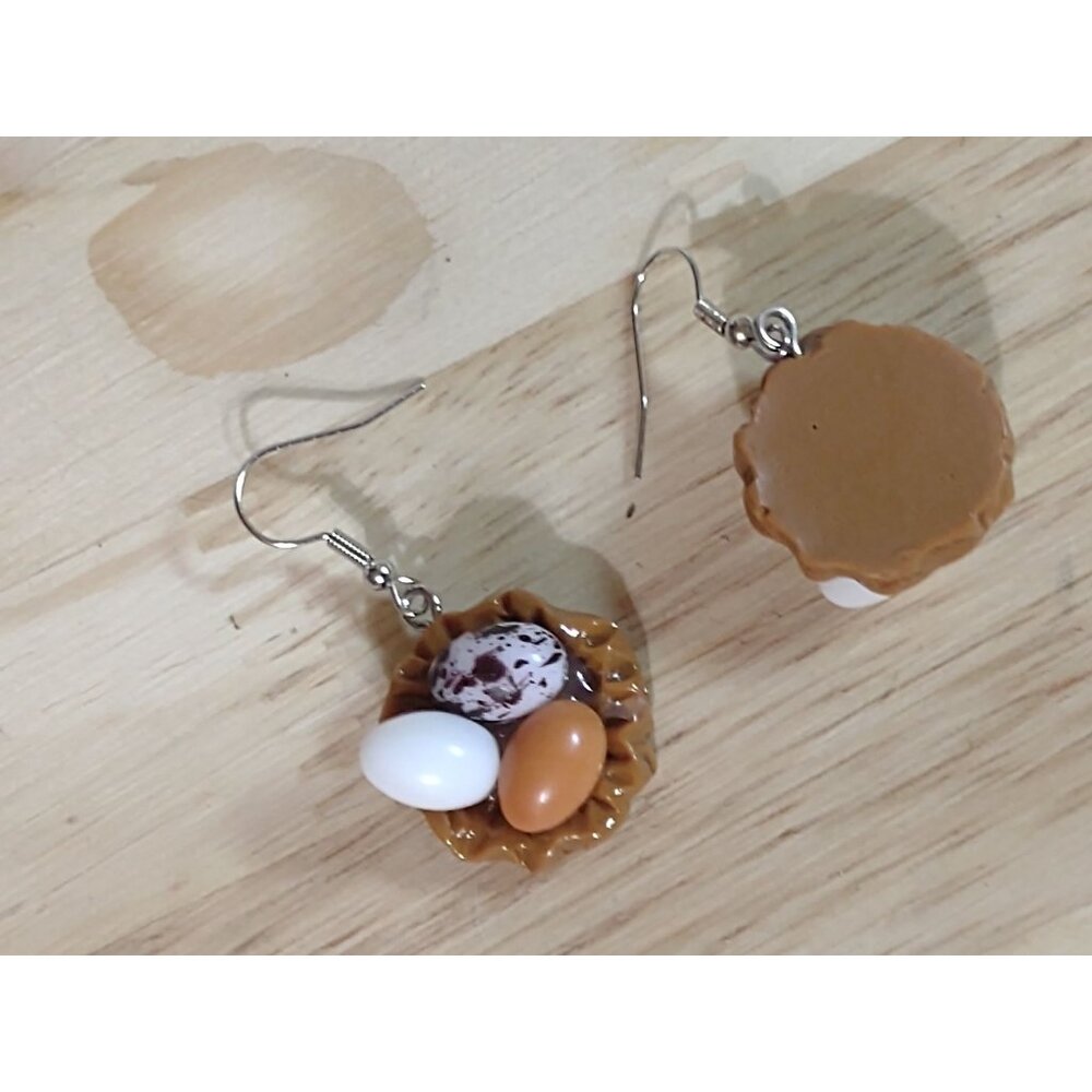 Egg and Nest Earrings Dangle Fashion Jewelry - Picture 14 of 16
